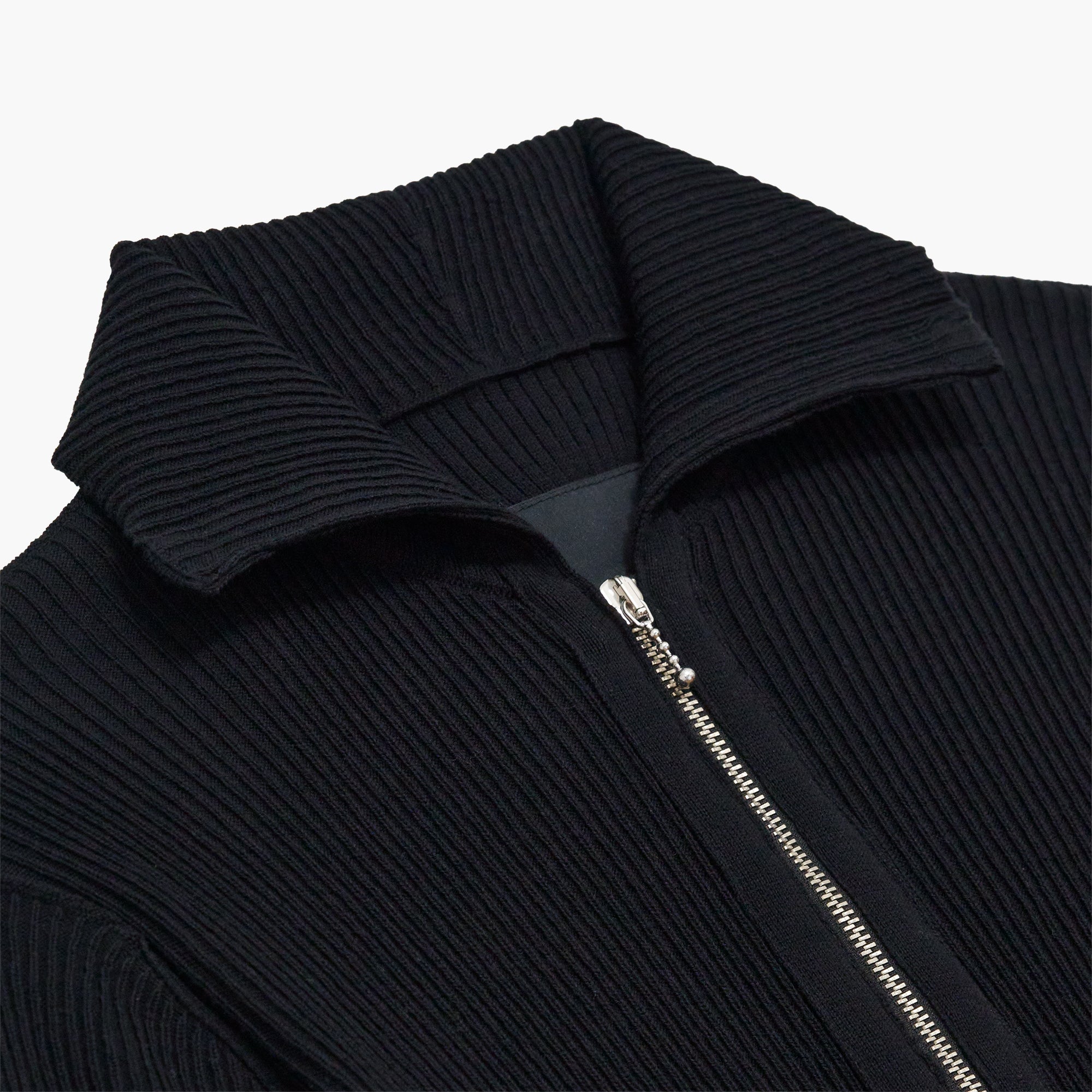 Forma Zipper knit rib polo