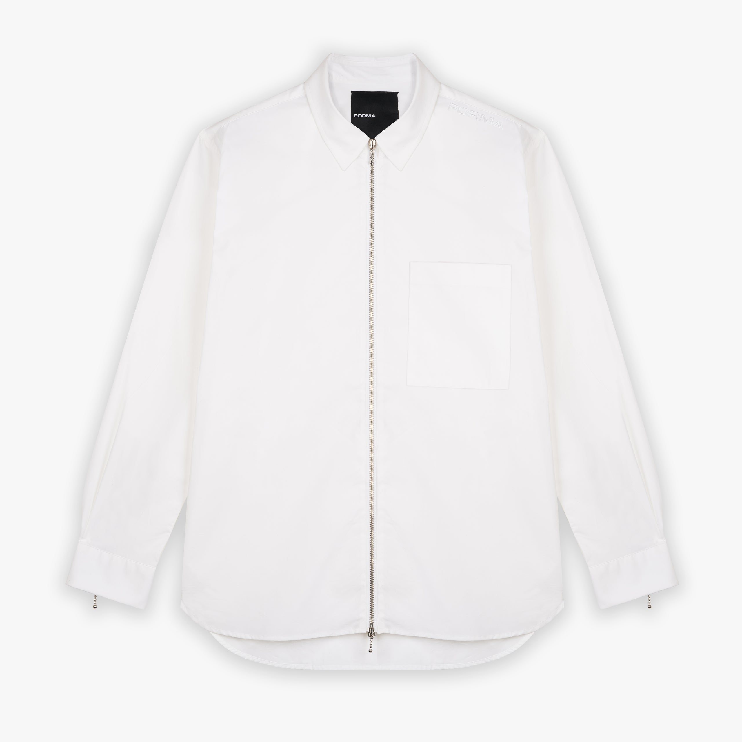 Forma zip shirt white
