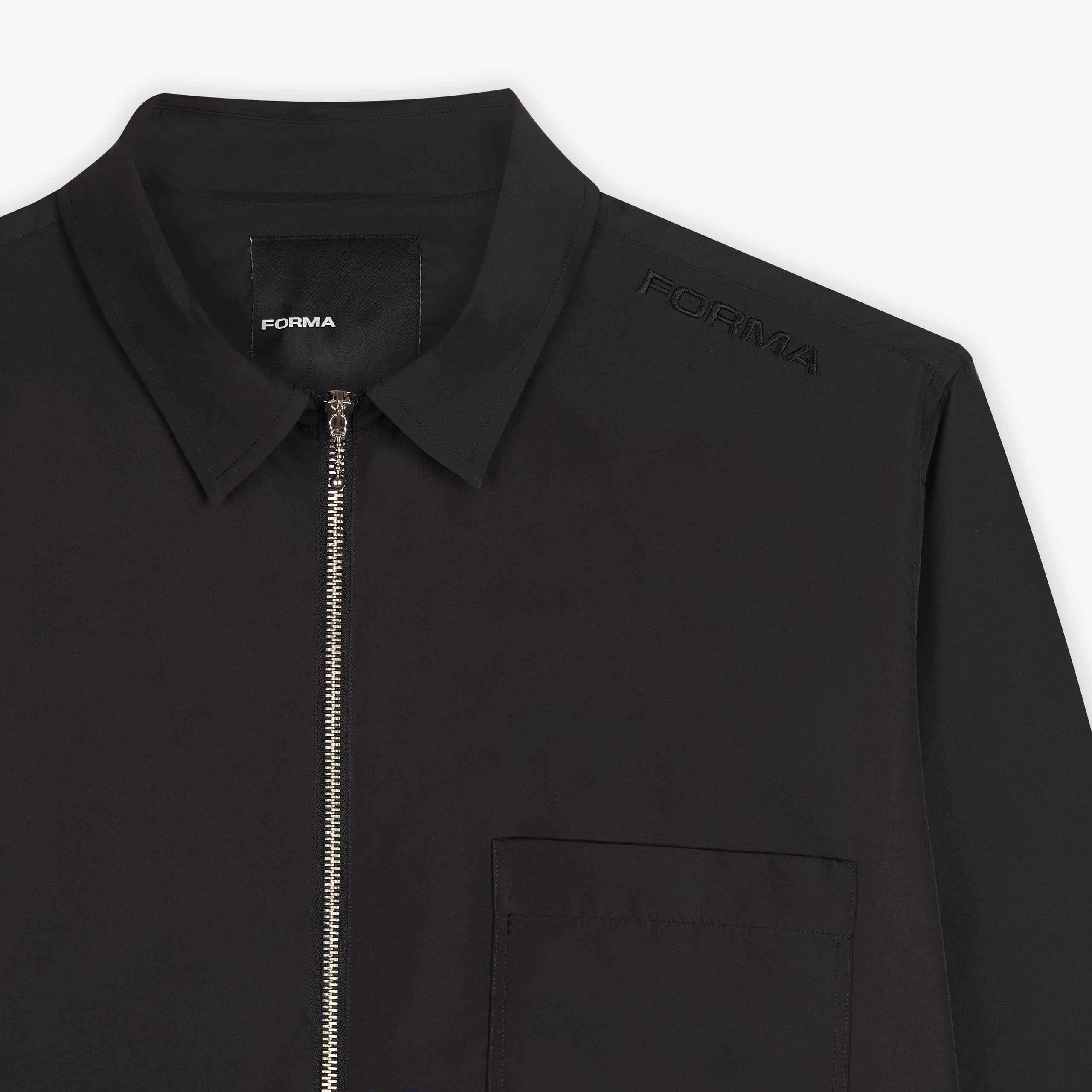 Forma zip shirt black