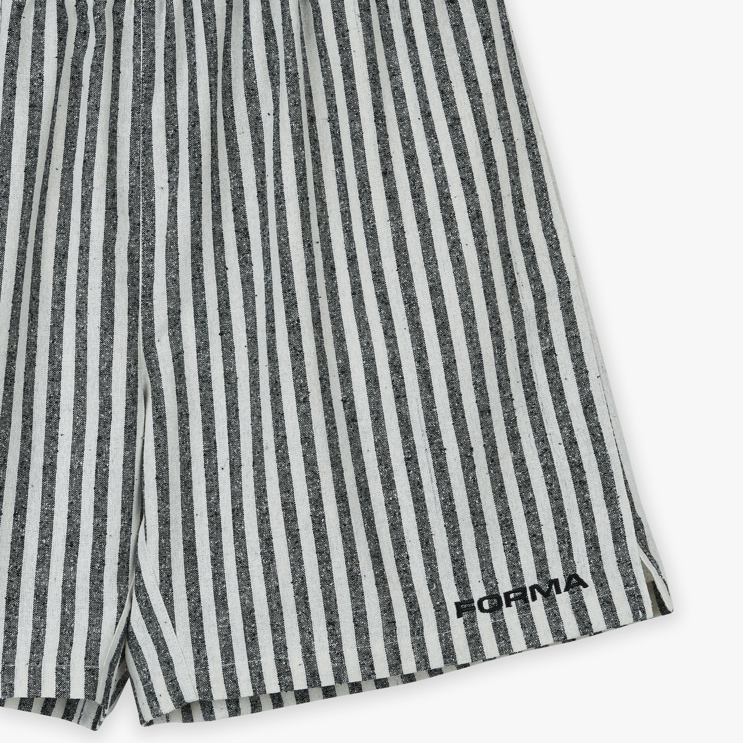 Forma striped silk shorts