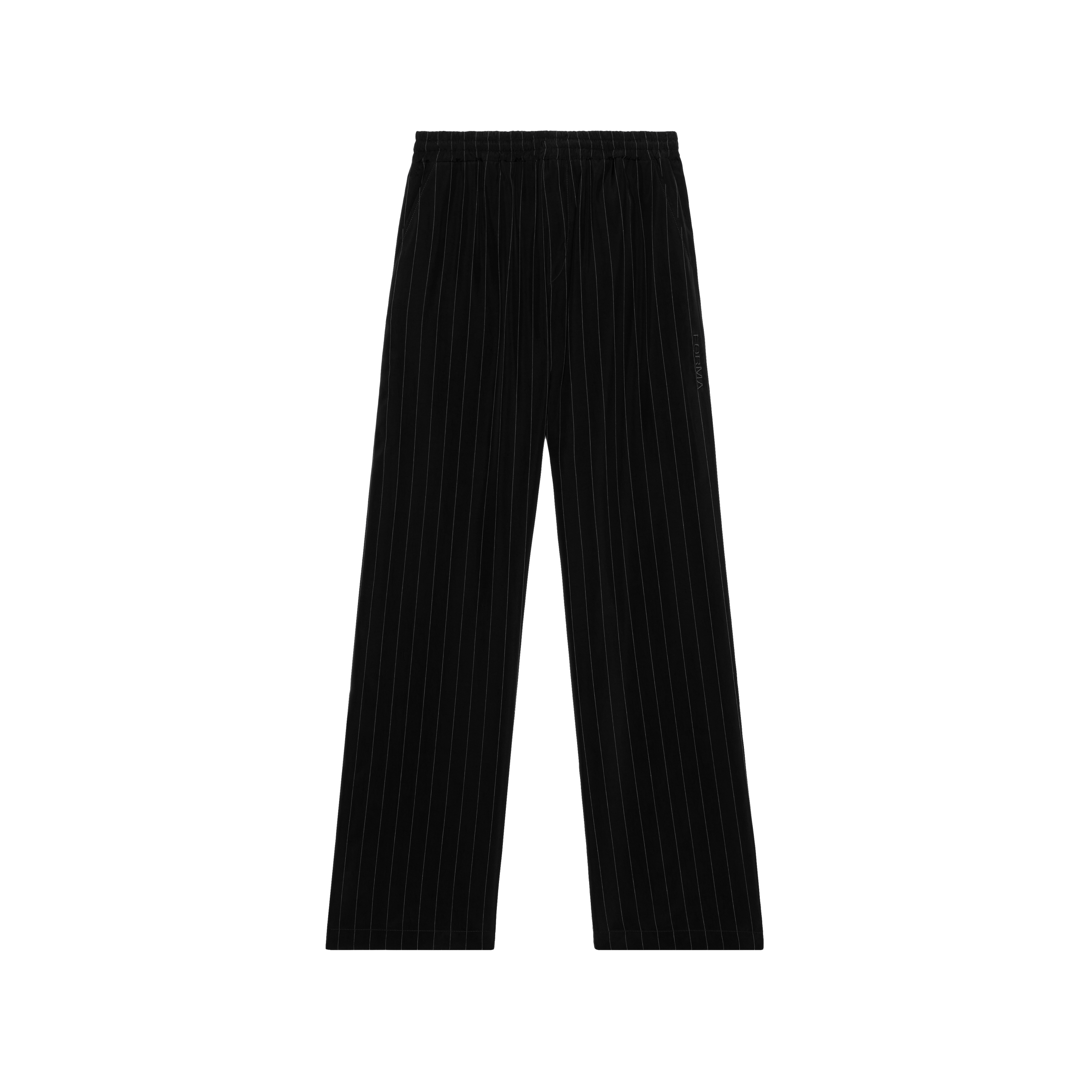 Fluid striped pants