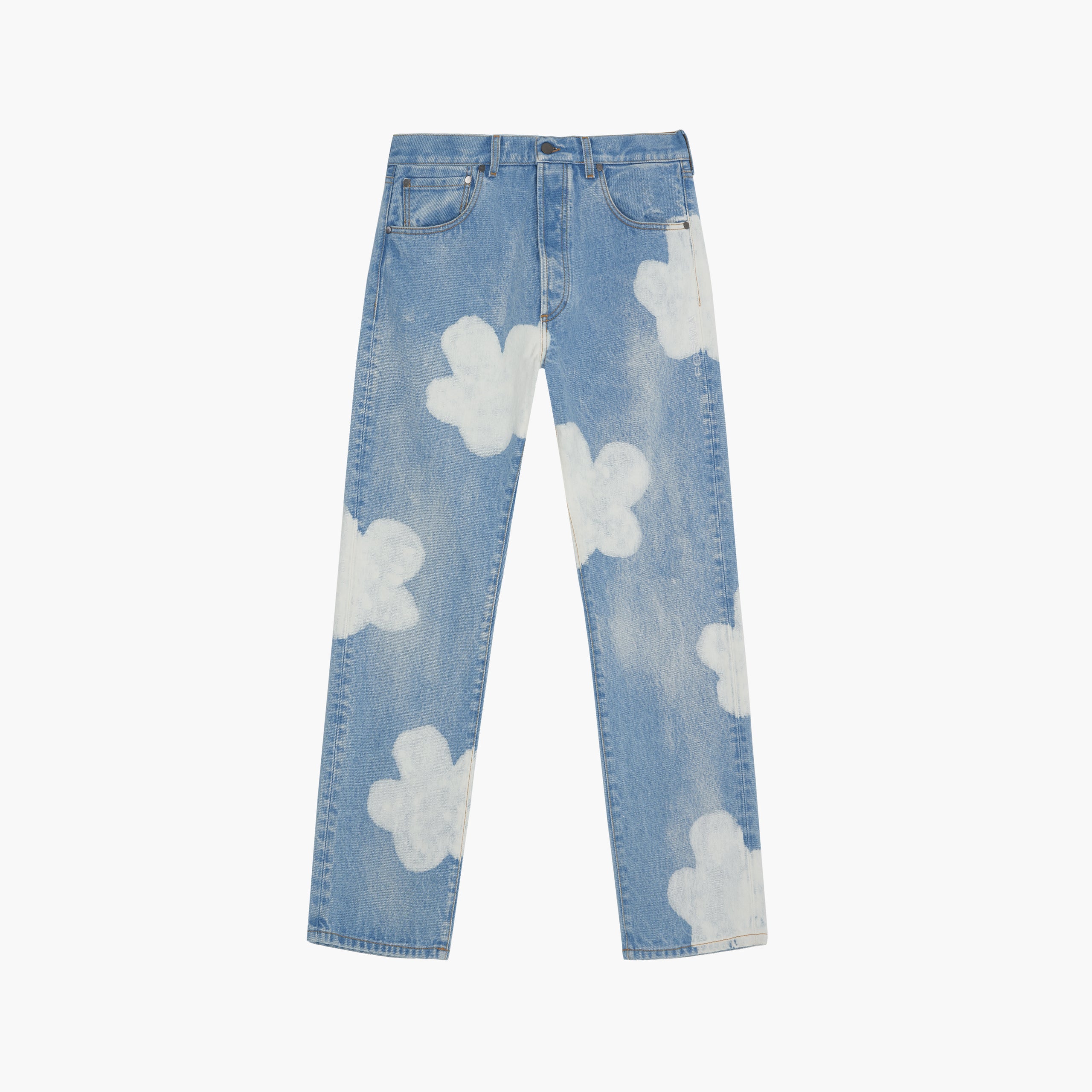 Forma Bleached Flowers 6 Pockets Denim