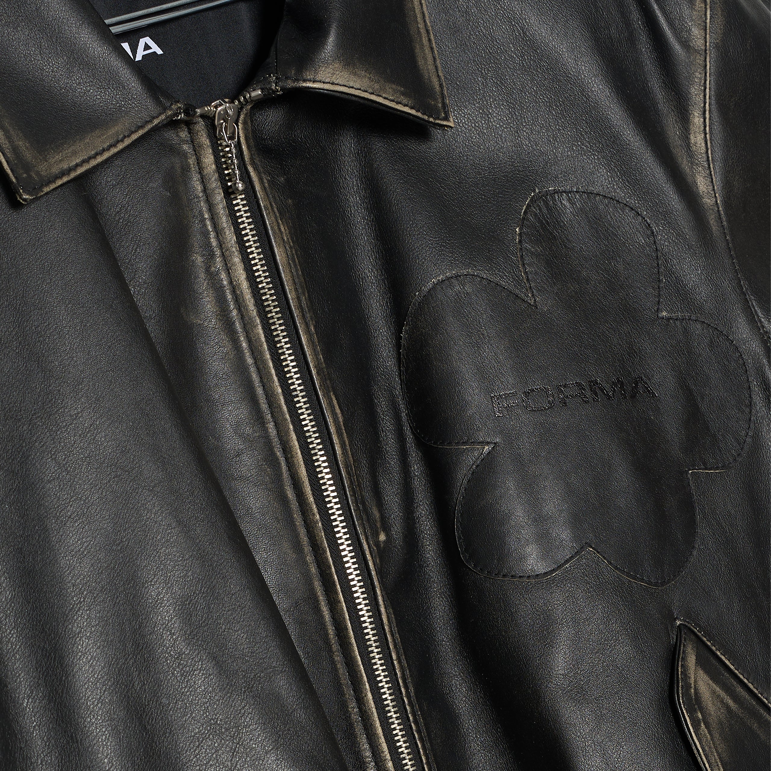 Forma Flower Leather Bomber