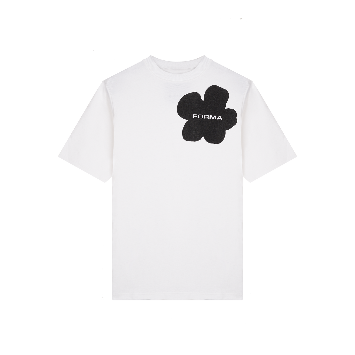 FORMA - Forma Black Flower Print T-Shirt