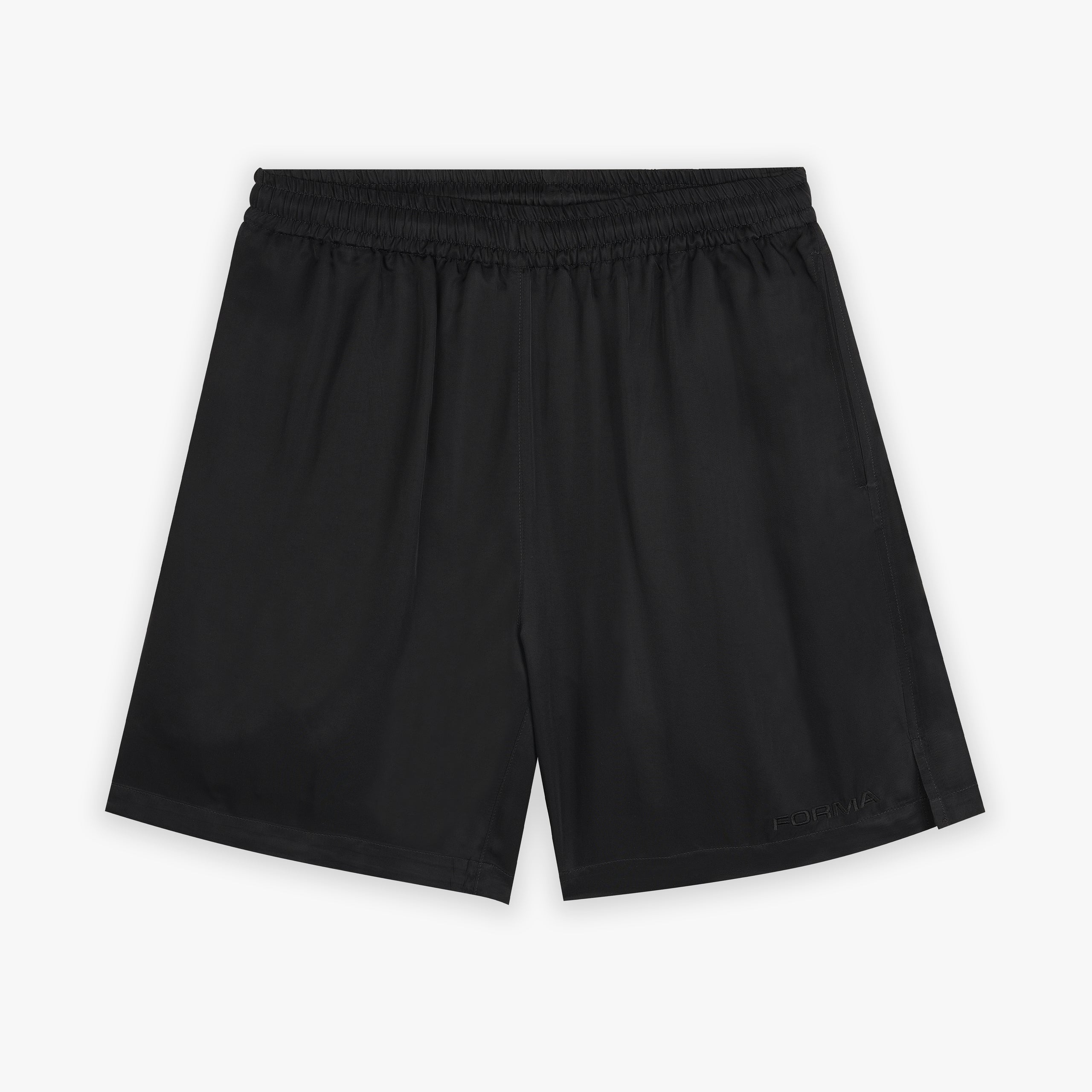 Forma black viscose shorts